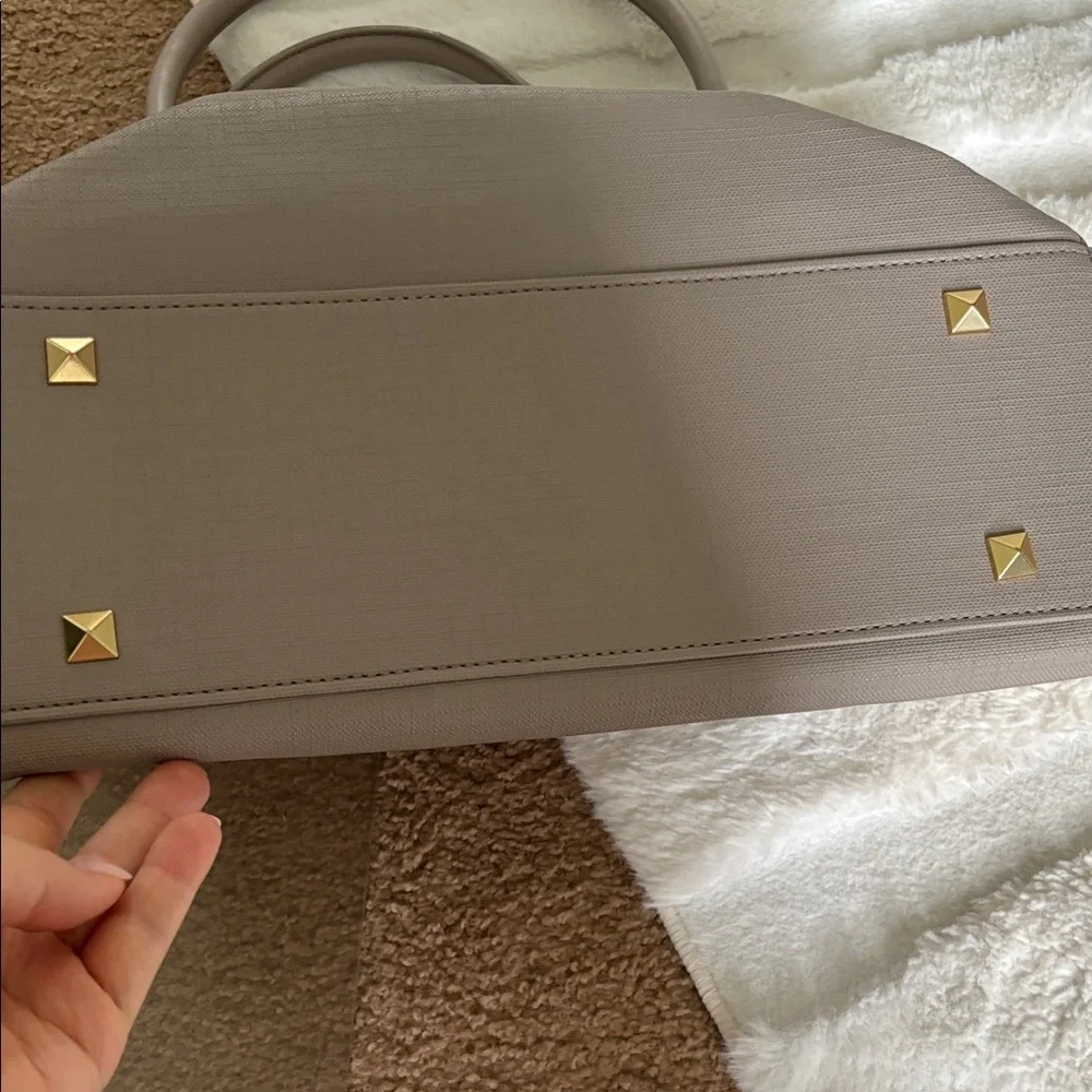 Dagne Dover Gray Signature Laptop Work Tote
